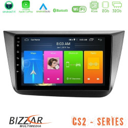 Bizzar CS2 Series 4Core Android14 2+32GB Seat Altea 2004-2015 Navigation Multimedia Tablet 9 Με Carplay - Android Auto