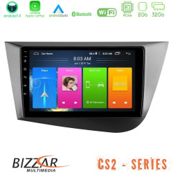 Bizzar CS2 Series 4Core Android14 2+32GB Seat Leon Navigation Multimedia Tablet 9 Με Carplay - Android Auto
