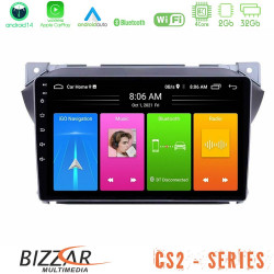 Bizzar CS2 Series 4Core Android14 2+32GB Suzuki Alto -amp; Nissan Pixo Navigation Multimedia Tablet 9? Με Carplay - Android Auto Bizzar CS2 Series 4Core Android14 2+32GB Suzuki Alto -amp; Nissan Pixo Navigation Multimedia Tablet 9? Με Carplay - Android Auto