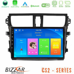 Bizzar CS2 Series 4Core Android14 2+32GB Suzuki Celerio 2014-2020 Navigation Multimedia Tablet 9? Με Carplay - Android Auto Με Carplay - Android Auto