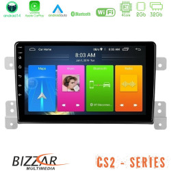 Bizzar CS2 Series 4Core Android14 2+32GB Suzuki Grand Vitara Navigation Multimedia Tablet 9 Με Carplay - Android Auto