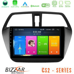 Bizzar CS2 Series 4Core Android14 2+32GB Suzuki SX4 S-Cross Navigation Multimedia Tablet 9 Με Carplay - Android Auto Bizzar CS2 Series 4Core Android14 2+32GB Suzuki SX4 S-Cross Navigation Multimedia Tablet 9 Με Carplay - Android Auto
