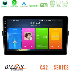 Bizzar CS2 Series 4Core Android14 2+32GB Toyota Auris Navigation Multimedia Tablet 10 Με Carplay - Android Auto Bizzar CS2 Series 4Core Android14 2+32GB Toyota Auris Navigation Multimedia Tablet 10 Με Carplay - Android Auto