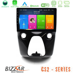 Bizzar CS2 Series 4Core Android14 2+32GB Toyota Aygo Citroen C1 Peugeot 108 Navigation Multimedia 10 Με Carplay - Android Auto Bizzar CS2 Series 4Core Android14 2+32GB Toyota Aygo Citroen C1 Peugeot 108 Navigation Multimedia 10 Με Carplay - Android Auto