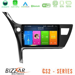 Bizzar CS2 Series 4Core Android14 2+32GB Toyota Corolla 2017-2018 Navigation Multimedia Tablet 10 Με Carplay - Android Auto Bizzar CS2 Series 4Core Android14 2+32GB Toyota Corolla 2017-2018 Navigation Multimedia Tablet 10 Με Carplay - Android Auto