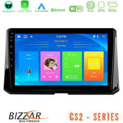 Bizzar CS2 Series 4Core Android14 2+32GB Toyota Corolla 2019-2022 Navigation Multimedia Tablet 9 Με Carplay - Android Auto