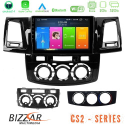 Bizzar CS2 Series 4Core Android14 2+32GB Toyota Hilux 2007-2016 Navigation Multimedia Tablet 9 Με Carplay - Android Auto Bizzar CS2 Series 4Core Android14 2+32GB Toyota Hilux 2007-2016 Navigation Multimedia Tablet 9 Με Carplay - Android Auto