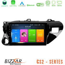 Bizzar CS2 Series 4Core Android14 2+32GB Toyota Hilux 2017-2021 Navigation Multimedia Tablet 10 Με Carplay - Android Auto