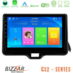 Bizzar CS2 Series 4Core Android14 2+32GB Toyota Yaris 2020-gt; Navigation Multimedia Tablet 9 Με Carplay - Android Auto
