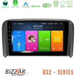 Bizzar CS2 Series 4Core Android14 2+32GB Volvo S80 1998-2006 Navigation Multimedia Tablet 9 Με Carplay - Android Auto Bizzar CS2 Series 4Core Android14 2+32GB Volvo S80 1998-2006 Navigation Multimedia Tablet 9 Με Carplay - Android Auto