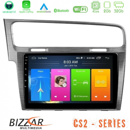 Bizzar CS2 Series 4Core Android14 2+32GB VW GOLF 7 Navigation Multimedia Tablet 10 Με Carplay - Android Auto Bizzar CS2 Series 4Core Android14 2+32GB VW GOLF 7 Navigation Multimedia Tablet 10 Με Carplay - Android Auto