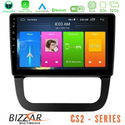 Bizzar CS2 Series 4Core Android14 2+32GB VW Jetta Navigation Multimedia Tablet 10 Με Carplay - Android Auto Bizzar CS2 Series 4Core Android14 2+32GB VW Jetta Navigation Multimedia Tablet 10 Με Carplay - Android Auto