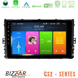 Bizzar CS2 Series 4Core Android14 2+32GB VW MQB 2017-gt; Navigation Multimedia Tablet 9 Με Carplay - Android Auto Bizzar CS2 Series 4Core Android14 2+32GB VW MQB 2017-gt; Navigation Multimedia Tablet 9 Με Carplay - Android Auto