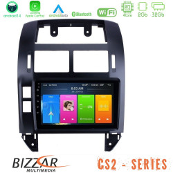 Bizzar CS2 Series 4Core Android14 2+32GB VW Polo 2002-2009 Navigation Multimedia Tablet 9 Με Carplay - Android Auto Bizzar CS2 Series 4Core Android14 2+32GB VW Polo 2002-2009 Navigation Multimedia Tablet 9 Με Carplay - Android Auto