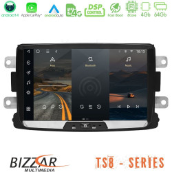 Bizzar Dacia/Renault 2012-> 8Core Android14 4+64GB Navigation Multimedia Tablet 7 Με Carplay - Android Auto (OEM Style) Bizzar Dacia/Renault 2012-> 8Core Android14 4+64GB Navigation Multimedia Tablet 7 Με Carplay - Android Auto (OEM Style)