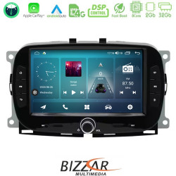 Bizzar Fiat 500 2016> 8core Android14 2+32GB Navigation Multimedia Deckless 7? με Carplay/AndroidAuto (OEM Style)