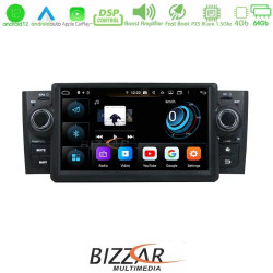 Bizzar Fiat Grande Punto 2006-2011 Android 12 8core 4+64GB Navigation Multimedia (OEM STYLE 7)