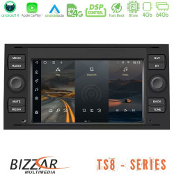 Bizzar Ford Old Universal 8core Android14 4+64GB Navigation Multimedia Deckless 7 με Carplay/AndroidAuto (OEM Style)