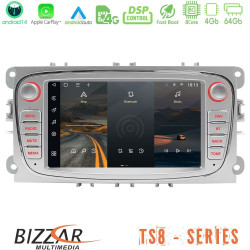 Bizzar Ford Universal 8core Android14 4+64GB Navigation Multimedia Deckless 7 με Carplay/AndroidAuto (OEM Style)