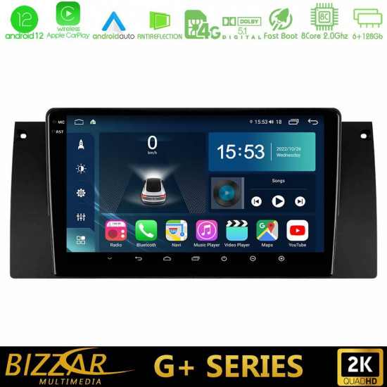 Bizzar G+ Series BMW 5 Series (E39) / X5 (E53) 8core Android12 6+128GB Navigation Multimedia Tablet 9 Bizzar G+ Series BMW 5 Series (E39) / X5 (E53) 8core Android12 6+128GB Navigation Multimedia Tablet 9