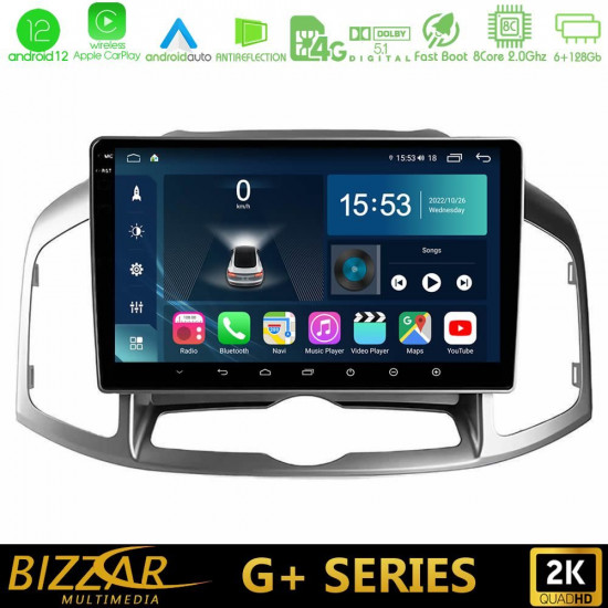 Bizzar G+ Series Chevrolet Captiva 2012-2016 8Core Android12 6+128GB Navigation Multimedia Tablet 9 Bizzar G+ Series Chevrolet Captiva 2012-2016 8Core Android12 6+128GB Navigation Multimedia Tablet 9