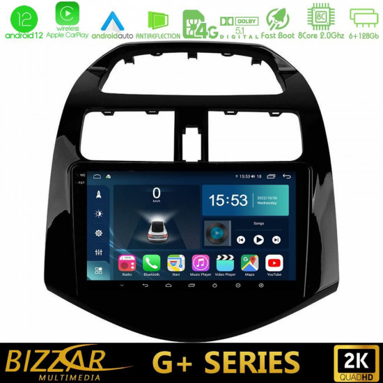 Bizzar G+ Series Chevrolet Spark 2009-2015 8core Android12 6+128GB Navigation Multimedia Tablet 9 Bizzar G+ Series Chevrolet Spark 2009-2015 8core Android12 6+128GB Navigation Multimedia Tablet 9