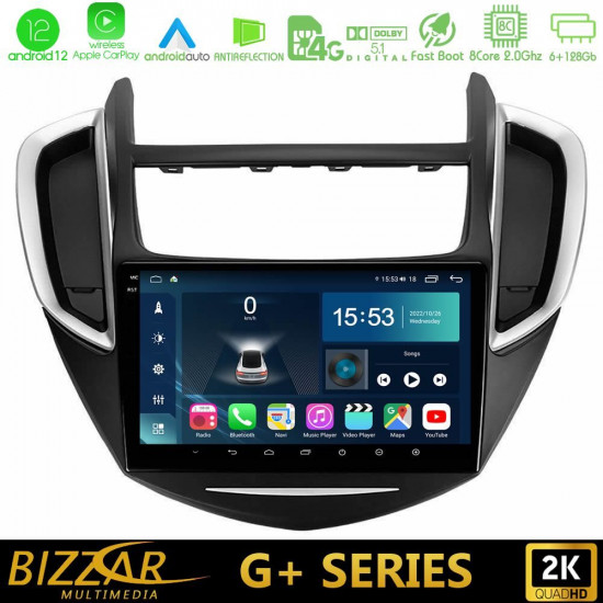 Bizzar G+ Series Chevrolet Trax 2013-2020 8core Android12 6+128GB Navigation Multimedia Tablet 9 Bizzar G+ Series Chevrolet Trax 2013-2020 8core Android12 6+128GB Navigation Multimedia Tablet 9