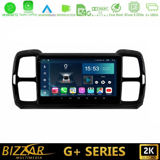 Bizzar G+ Series Citroen DS5 Aircross 2017-2021 8core Android12 6+128GB Navigation Multimedia Tablet 9 Bizzar G+ Series Citroen DS5 Aircross 2017-2021 8core Android12 6+128GB Navigation Multimedia Tablet 9