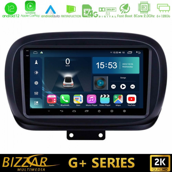 Bizzar G+ Series Fiat 500X 8core Android12 6+128GB Navigation Multimedia Tablet 9 Bizzar G+ Series Fiat 500X 8core Android12 6+128GB Navigation Multimedia Tablet 9