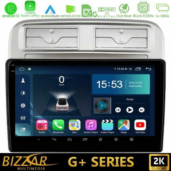 Bizzar G+ Series Fiat Grande Punto 2006-2011 8core Android12 6+128GB Navigation Multimedia Tablet 9 Bizzar G+ Series Fiat Grande Punto 2006-2011 8core Android12 6+128GB Navigation Multimedia Tablet 9
