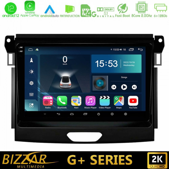 Bizzar G+ Series Ford Ranger 2017-2022 8core Android12 6+128GB Navigation Multimedia Tablet 9 Bizzar G+ Series Ford Ranger 2017-2022 8core Android12 6+128GB Navigation Multimedia Tablet 9