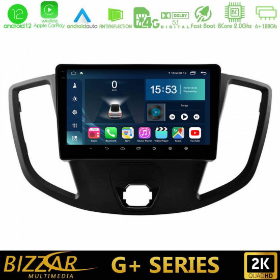 Bizzar G+ Series Ford Transit 2014-gt; 8Core Android12 6+128GB Navigation Multimedia Tablet 9 Bizzar G+ Series Ford Transit 2014-gt; 8Core Android12 6+128GB Navigation Multimedia Tablet 9