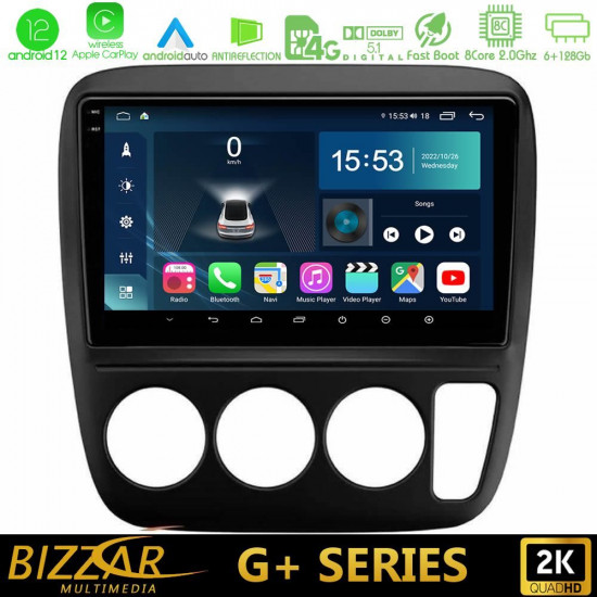 Bizzar G+ Series Honda CRV 1997-2001 8core Android12 6+128GB Navigation Multimedia Tablet 9 Bizzar G+ Series Honda CRV 1997-2001 8core Android12 6+128GB Navigation Multimedia Tablet 9