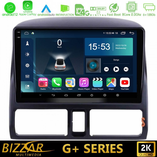 Bizzar G+ Series Honda CRV 2002-2006 8core Android12 6+128GB Navigation Multimedia Tablet 9 Bizzar G+ Series Honda CRV 2002-2006 8core Android12 6+128GB Navigation Multimedia Tablet 9
