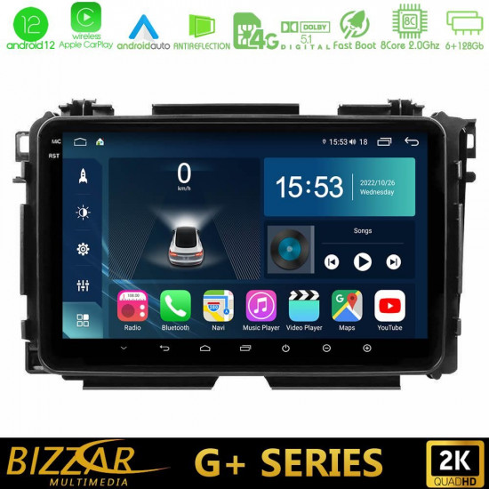 Bizzar G+ Series Honda HR-V 8core Android12 6+128GB Navigation Multimedia Tablet 9 Bizzar G+ Series Honda HR-V 8core Android12 6+128GB Navigation Multimedia Tablet 9