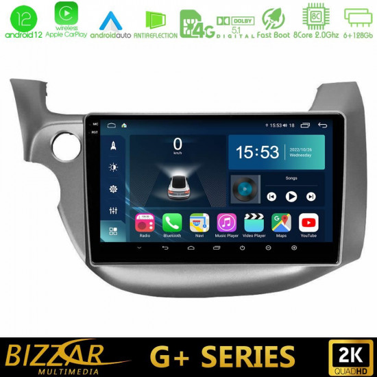 Bizzar G+ Series Honda Jazz 2009-2013 8core Android12 6+128GB Navigation Multimedia Tablet 10 Bizzar G+ Series Honda Jazz 2009-2013 8core Android12 6+128GB Navigation Multimedia Tablet 10