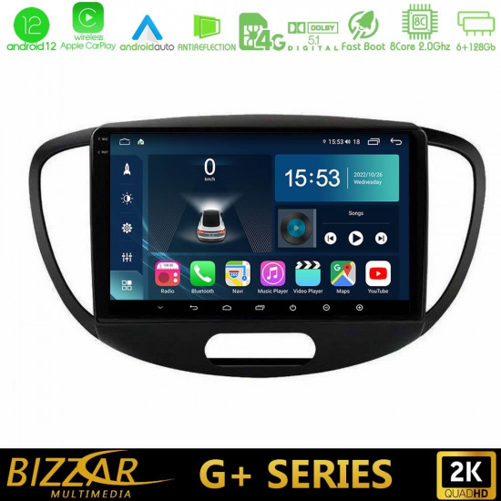 Bizzar G+ Series Hyundai i10 2008-2014 8core Android12 6+128GB Navigation Multimedia Tablet 9 Bizzar G+ Series Hyundai i10 2008-2014 8core Android12 6+128GB Navigation Multimedia Tablet 9
