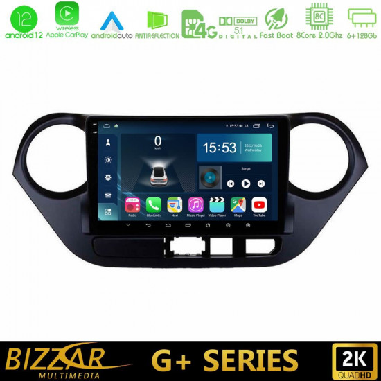 Bizzar G+ Series Hyundai i10 2014-2020 8core Android12 6+128GB Navigation Multimedia Tablet 9 Bizzar G+ Series Hyundai i10 2014-2020 8core Android12 6+128GB Navigation Multimedia Tablet 9