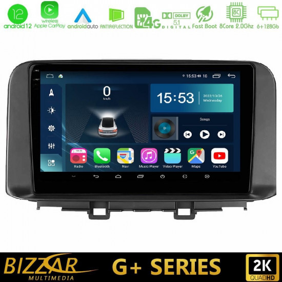 Bizzar G+ Series Hyundai Kona 2018-2023 8core Android12 6+128GB Navigation Multimedia Tablet 9 Bizzar G+ Series Hyundai Kona 2018-2023 8core Android12 6+128GB Navigation Multimedia Tablet 9