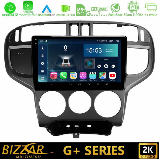 Bizzar G+ Series Hyundai Matrix 2001-2010 8Core Android12 6+128GB Navigation Multimedia Tablet 9 Bizzar G+ Series Hyundai Matrix 2001-2010 8Core Android12 6+128GB Navigation Multimedia Tablet 9