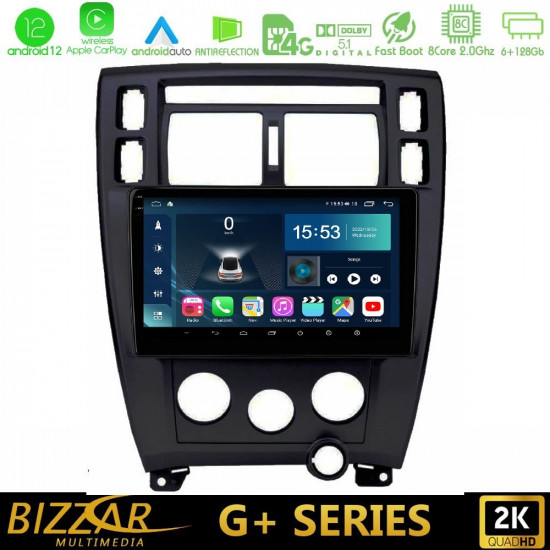 Bizzar G+ Series Hyundai Tucson 2006 – 2013 8core Android12 6+128GB Navigation Multimedia Tablet 9