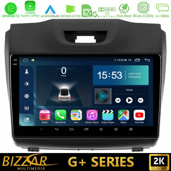 Bizzar G+ Series Isuzu D-MAX 2012-2019 8core Android12 6+128GB Navigation Multimedia Tablet 9 Bizzar G+ Series Isuzu D-MAX 2012-2019 8core Android12 6+128GB Navigation Multimedia Tablet 9