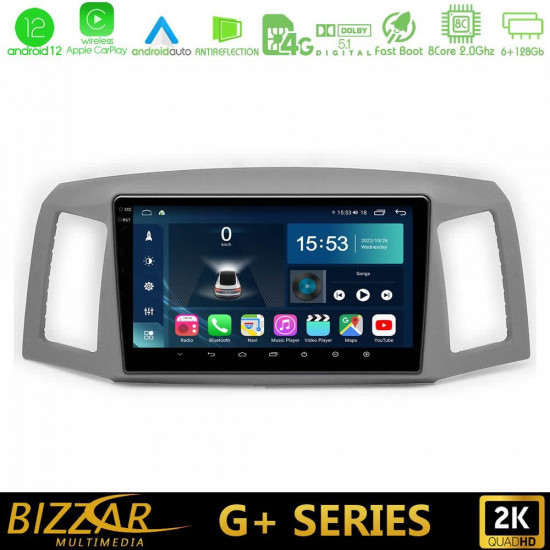 Bizzar G+ Series Jeep Grand Cherokee 2005-2007 8core Android12 6+128GB Navigation Multimedia Tablet 10 Bizzar G+ Series Jeep Grand Cherokee 2005-2007 8core Android12 6+128GB Navigation Multimedia Tablet 10