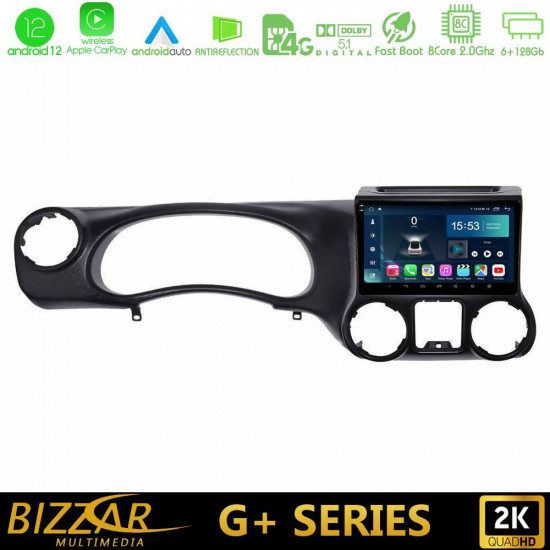 Bizzar G+ Series Jeep Wrangler 2011-2014 8Core Android12 6+128GB Navigation Multimedia Tablet 10 Bizzar G+ Series Jeep Wrangler 2011-2014 8Core Android12 6+128GB Navigation Multimedia Tablet 10