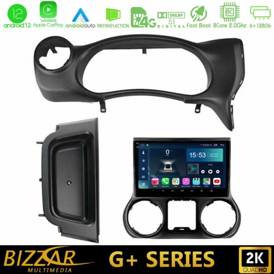 Bizzar G+ Series Jeep Wrangler 2014-2017 8Core Android12 6+128GB Navigation Multimedia Tablet 10 Bizzar G+ Series Jeep Wrangler 2014-2017 8Core Android12 6+128GB Navigation Multimedia Tablet 10