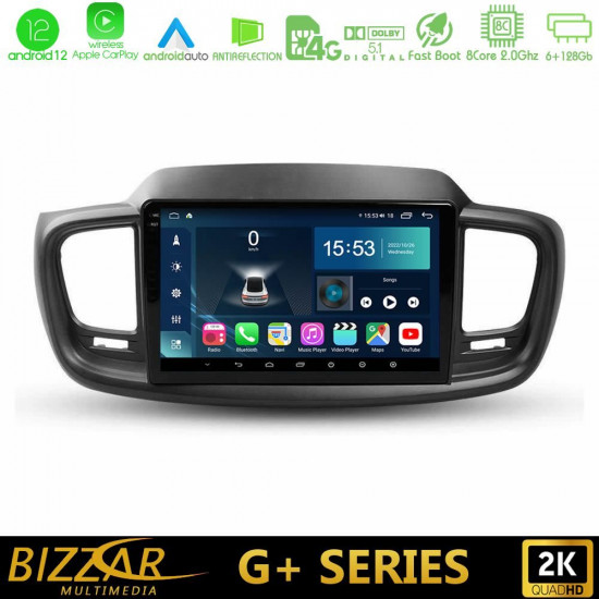 Bizzar G+ Series Kia Sorento 2018-2021 8Core Android12 6+128GB Navigation Multimedia Tablet 9 Bizzar G+ Series Kia Sorento 2018-2021 8Core Android12 6+128GB Navigation Multimedia Tablet 9