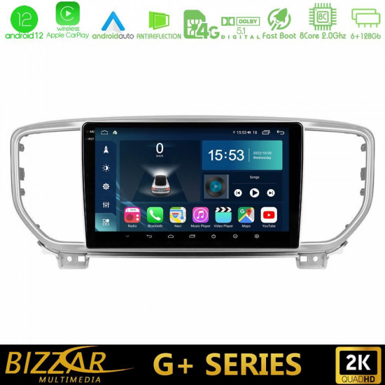 Bizzar G+ Series Kia Sportage 2018-2021 8Core Android12 6+128GB Navigation Multimedia Tablet 9 Bizzar G+ Series Kia Sportage 2018-2021 8Core Android12 6+128GB Navigation Multimedia Tablet 9
