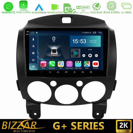 Bizzar G+ Series Mazda 2 2008-2014 8core Android12 6+128GB Navigation Multimedia Tablet 9 Bizzar G+ Series Mazda 2 2008-2014 8core Android12 6+128GB Navigation Multimedia Tablet 9