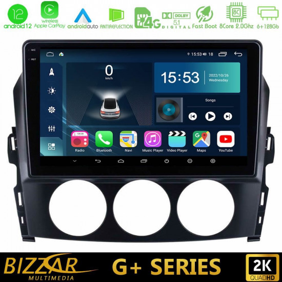 Bizzar G+ Series Mazda MX-5 2005-2015 8core Android12 6+128GB Navigation Multimedia Tablet 9 Bizzar G+ Series Mazda MX-5 2005-2015 8core Android12 6+128GB Navigation Multimedia Tablet 9