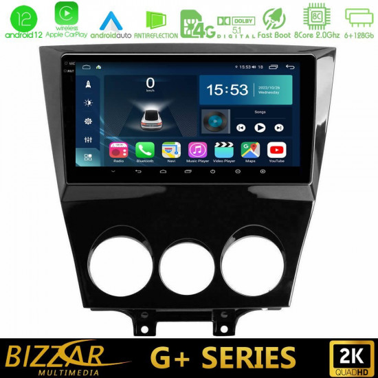 Bizzar G+ Series Mazda RX8 2008-2012 8Core Android12 6+128GB Navigation Multimedia Tablet 9 Bizzar G+ Series Mazda RX8 2008-2012 8Core Android12 6+128GB Navigation Multimedia Tablet 9